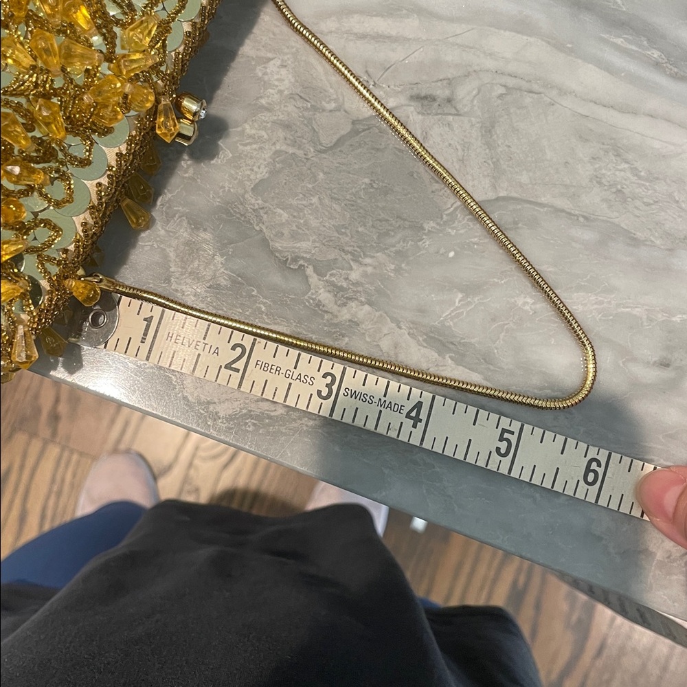 Vintage gold beaded purse - Picture 7 of 8